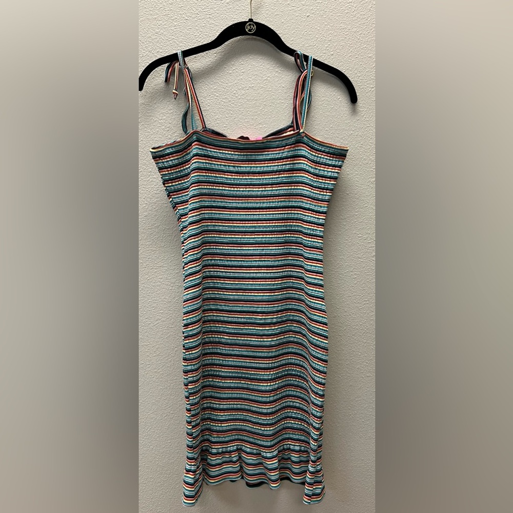 Betsey Johnson New With Tags Medium Vibrant Striped Dress - Picture 3 of 7